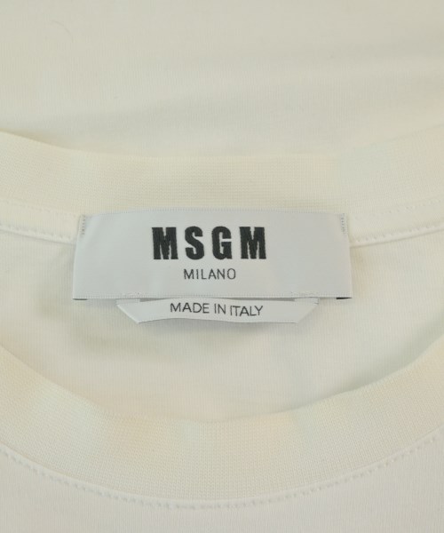 MSGM（エムエスジーエム）Tシャツ・カットソー 白 サイズ:S メンズ/2200665215032