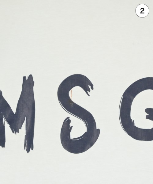 MSGM（エムエスジーエム）Tシャツ・カットソー 白 サイズ:S メンズ/2200665215032