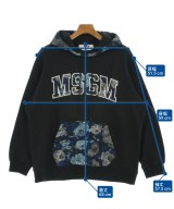 MSGM（エムエスジーエム）パーカー 黒 サイズ:XS メンズ/2200661138045