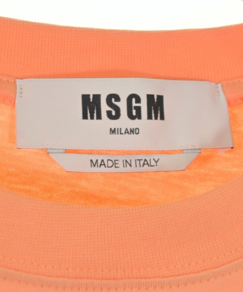MSGM（エムエスジーエム）Tシャツ・カットソー オレンジ サイズ:L レディース/2200665936081