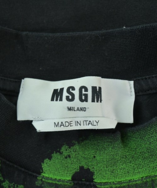 MSGM（エムエスジーエム）Tシャツ・カットソー 黒 サイズ:XL メンズ/2200669174014