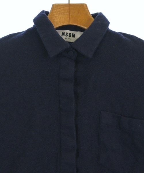 MSGM（エムエスジーエム）カジュアルシャツ 紺 サイズ:40(M位) レディース/2200669237047