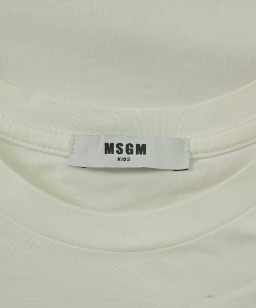 MSGM KIDS（エムエスジイエム　キッズ）Tシャツ・カットソー 白 サイズ:150(13T-14T) レディース/2200671725068