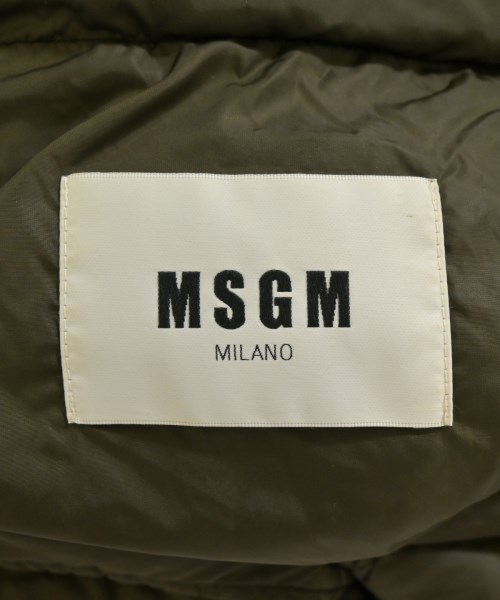 MSGM（エムエスジーエム）ダウンジャケット/ダウンベスト カーキ サイズ:44(L位) レディース/2200671907013