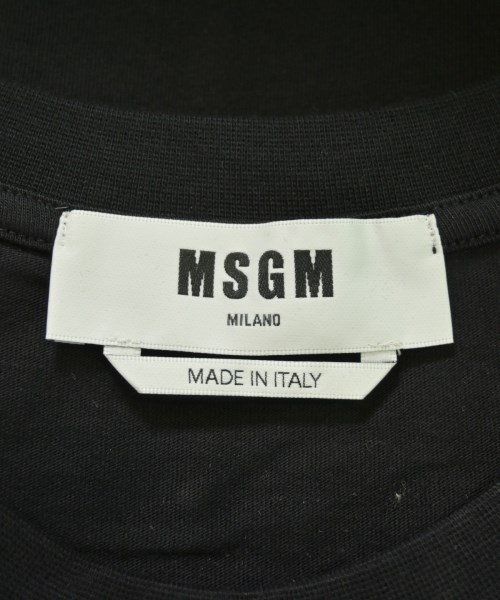 MSGM（エムエスジーエム）Tシャツ・カットソー 黒 サイズ:L メンズ/2200723995166