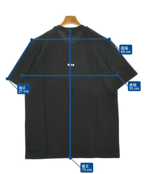 MSGM（エムエスジーエム）Tシャツ・カットソー 黒 サイズ:L メンズ/2200723995166