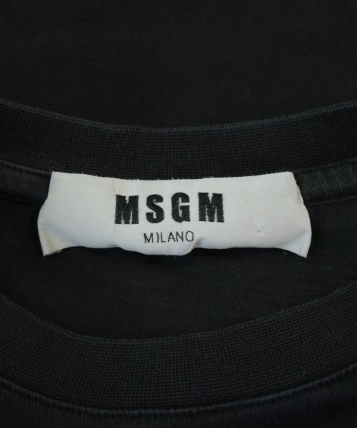MSGM（エムエスジーエム）Tシャツ・カットソー 黒 サイズ:XS メンズ/2200734740052