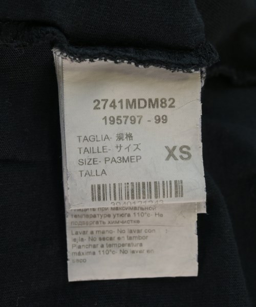 MSGM（エムエスジーエム）Tシャツ・カットソー 黒 サイズ:XS メンズ/2200734740052