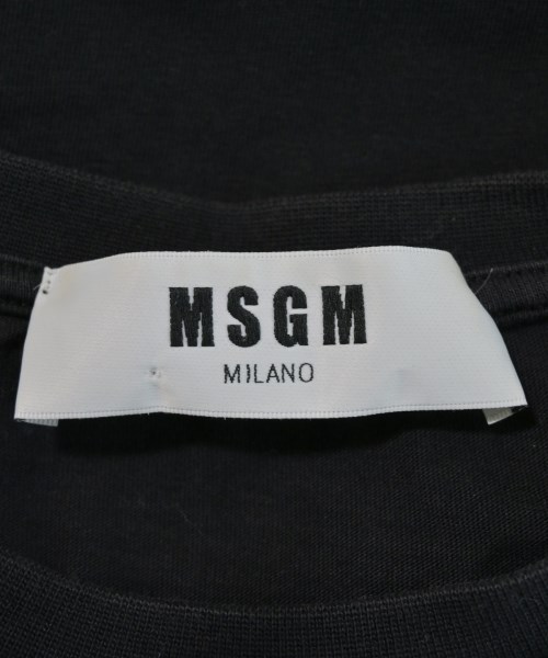 MSGM（エムエスジーエム）Tシャツ・カットソー 黒 サイズ:M メンズ/2200735149106