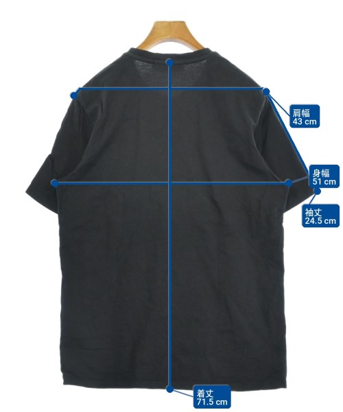 MSGM（エムエスジーエム）Tシャツ・カットソー 黒 サイズ:S メンズ/2200735149113