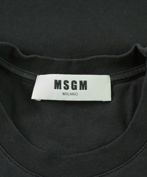 MSGM（エムエスジーエム）Tシャツ・カットソー 黒 サイズ:XS メンズ/2200735584075