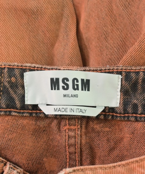 MSGM（エムエスジーエム）デニムパンツ オレンジ サイズ:40(M位) レディース/2200735917132