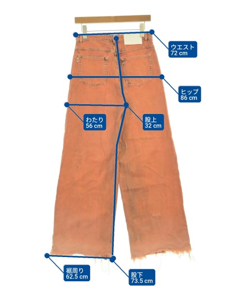 MSGM（エムエスジーエム）デニムパンツ オレンジ サイズ:40(M位) レディース/2200735917132
