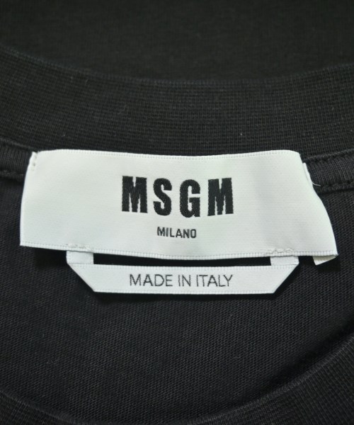 MSGM（エムエスジーエム）Tシャツ・カットソー 黒 サイズ:L メンズ/2200736587310
