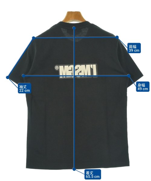 MSGM（エムエスジーエム）Tシャツ・カットソー 黒 サイズ:L メンズ/2200736587310