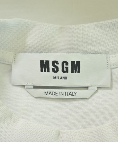 MSGM（エムエスジーエム）Tシャツ・カットソー 白 サイズ:M メンズ/2200736587327