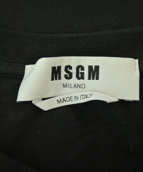 MSGM（エムエスジーエム）Tシャツ・カットソー 黒 サイズ:M メンズ/2200720633047