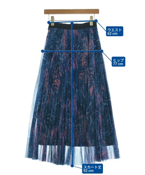 MSGM（エムエスジーエム）ロング・マキシ丈スカート 青 サイズ:40(M位) レディース/2200716208372