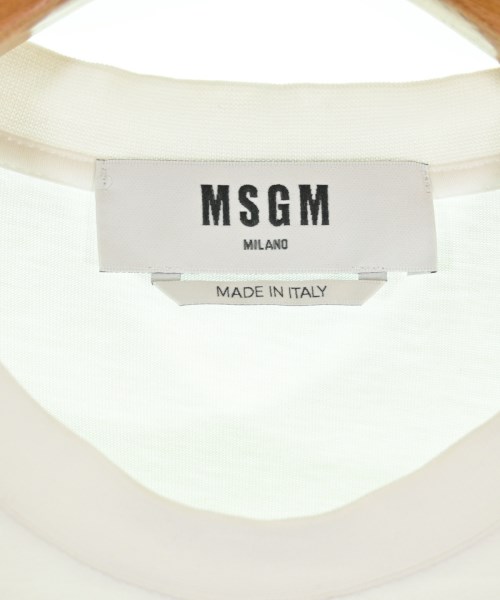 MSGM（エムエスジーエム）Tシャツ・カットソー 白 サイズ:S メンズ/2200718554125
