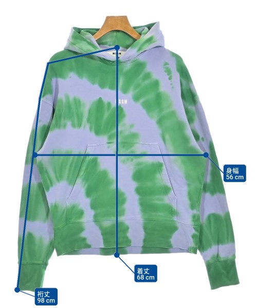 MSGM（エムエスジーエム）パーカー 青 サイズ:XS メンズ/2200717886012