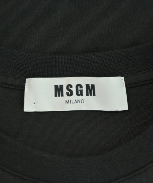MSGM（エムエスジーエム）Tシャツ・カットソー 黒 サイズ:M メンズ/2200718346027
