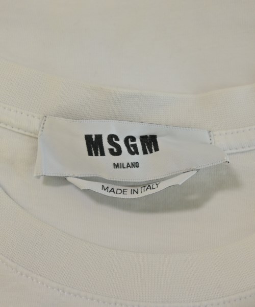 MSGM（エムエスジーエム）Tシャツ・カットソー 白 サイズ:M メンズ/2200720003123