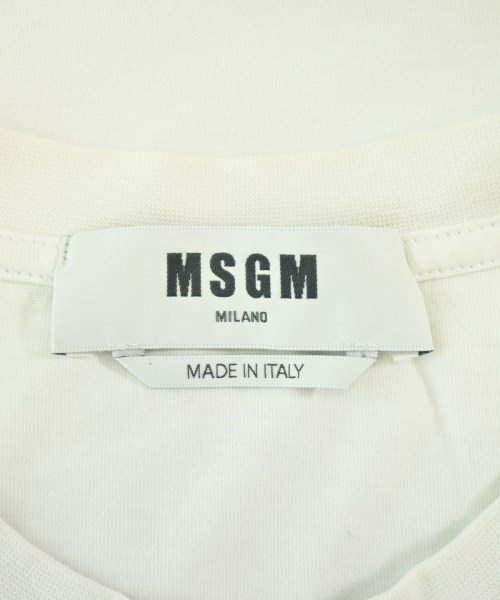 MSGM（エムエスジーエム）Tシャツ・カットソー 白 サイズ:L メンズ/2200727223067