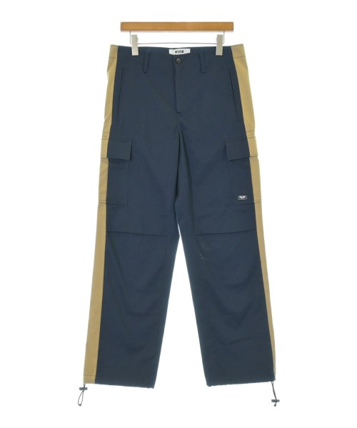 MSGM(エムエスジーエム)カーゴパンツ 紺 サイズ:48(L位)/2200685344033