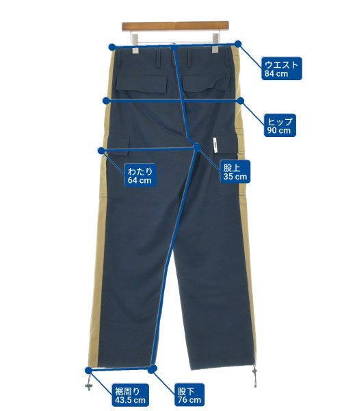MSGM（エムエスジーエム）カーゴパンツ 紺 サイズ:48(L位) メンズ/2200685344033