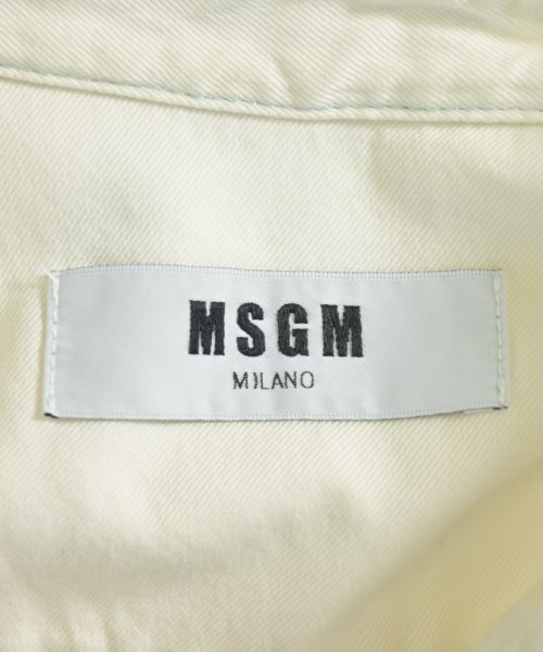 MSGM（エムエスジーエム）カジュアルシャツ 白 サイズ:40(L位) メンズ/2200685988077