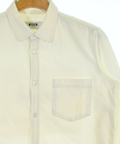 MSGM（エムエスジーエム）カジュアルシャツ 白 サイズ:40(L位) メンズ/2200685988077