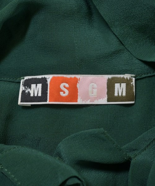 MSGM（エムエスジーエム）ブラウス 緑 サイズ:38(S位) レディース/2200683114362