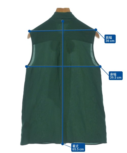 MSGM（エムエスジーエム）ブラウス 緑 サイズ:38(S位) レディース/2200683114362