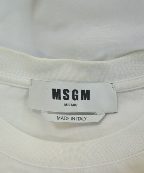 MSGM（エムエスジーエム）Tシャツ・カットソー 白 サイズ:XS メンズ/2200687838059