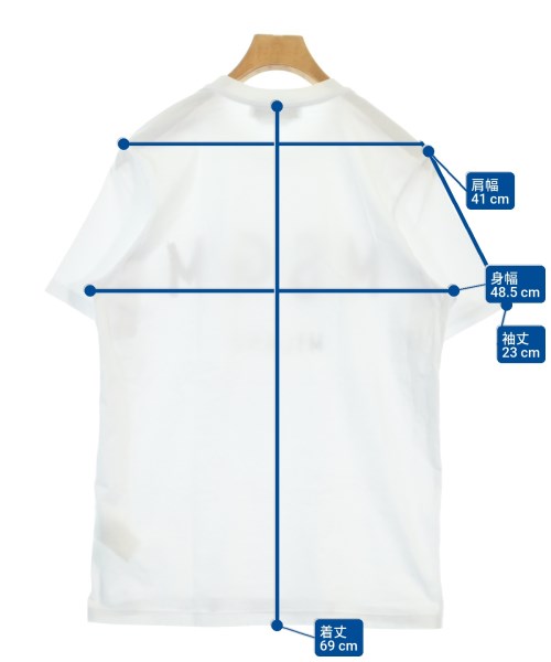 MSGM（エムエスジーエム）Tシャツ・カットソー 白 サイズ:XS メンズ/2200687838059