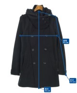 wooyoungmi（ウーヨンミ）ピーコート 黒 サイズ:48(L位) メンズ/2200618905065