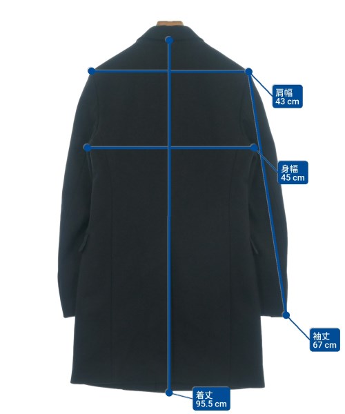 wooyoungmi（ウーヨンミ）チェスターコート 黒 サイズ:46(M位) メンズ/2200650719019