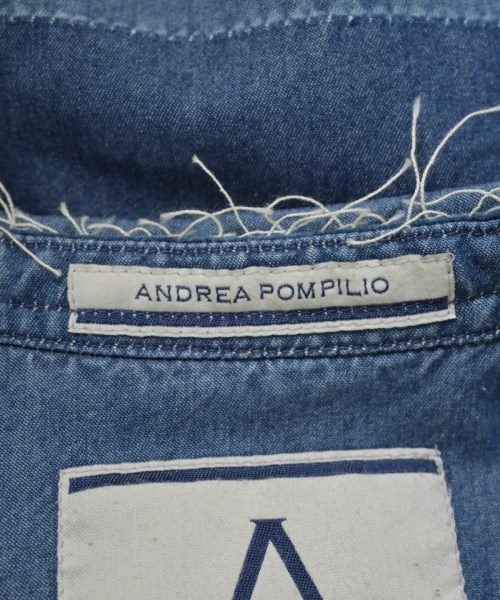 ANDREA POMPILIO（アンドレア　ポンピリオ）カジュアルシャツ 青 サイズ:38(S位) レディース/2200707483023