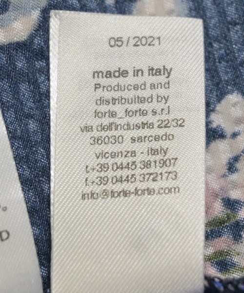 forte forte（フォルテフォルテ）ブラウス 紺 サイズ:1(S位) レディース/2200638502022