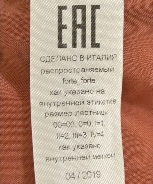 forte forte（フォルテフォルテ）その他 オレンジ サイズ:2(M位) レディース/2200672975011