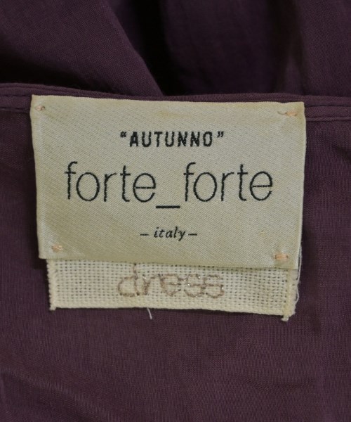 forte forte（フォルテフォルテ）ワンピース 紫 サイズ:0(XS位) レディース/2200674534100
