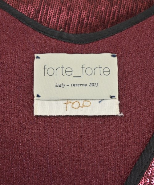 forte forte（フォルテフォルテ）ブラウス 赤 サイズ:1(S位) レディース/2200695841362