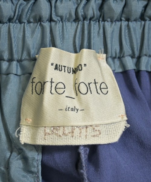 forte forte（フォルテフォルテ）クロップドパンツ 青 サイズ:0(XS位) レディース/2200701508036