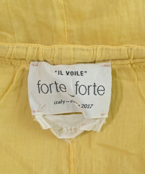 forte forte（フォルテフォルテ）ブラウス 黄 サイズ:F レディース/2200646387147