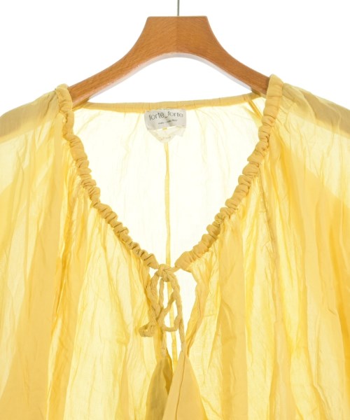 forte forte（フォルテフォルテ）ブラウス 黄 サイズ:F レディース/2200646387147