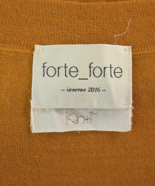 forte forte（フォルテフォルテ）カーディガン オレンジ サイズ:1(S位) レディース/2200708629147
