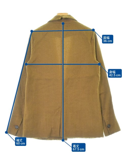 forte forte（フォルテフォルテ）テーラードジャケット 茶 サイズ:-(XL位) レディース/2200638892024