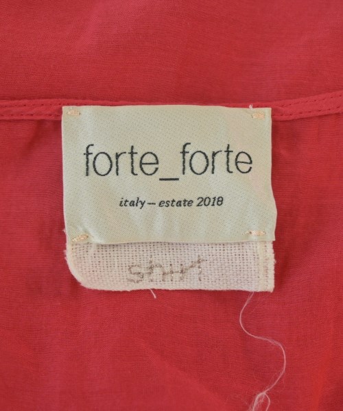 forte forte（フォルテフォルテ）ブラウス 赤 サイズ:1(S位) レディース/2200643323056