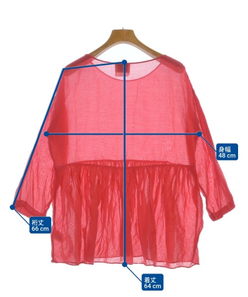 forte forte（フォルテフォルテ）ブラウス 赤 サイズ:1(S位) レディース/2200643323056