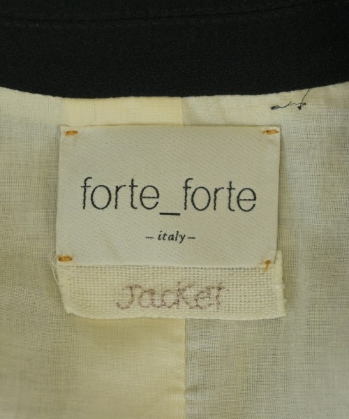 forte forte（フォルテフォルテ）テーラードジャケット 黒 サイズ:1(S位) レディース/2200675196031